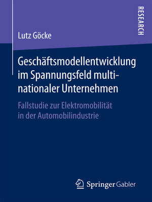 cover image of Geschäftsmodellentwicklung im Spannungsfeld multinationaler Unternehmen